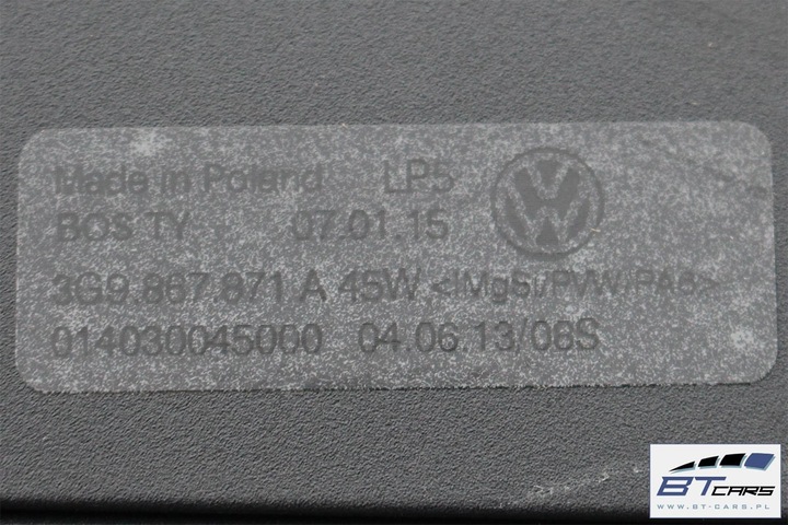фото №14, Vw passat b8 универсал ролета багажника цвет: 45w - чёрный 3g9 867 871 a 3g 2