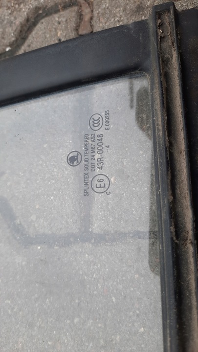 фото №2, Стекло дверь правые зад малый skoda fabia i 04r sedan