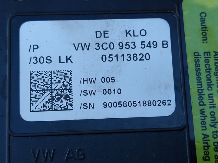 фото №6, Круїз-контроль перемикачі перемикач-павук pod керма комплект vw passat b6 універсал 04-10