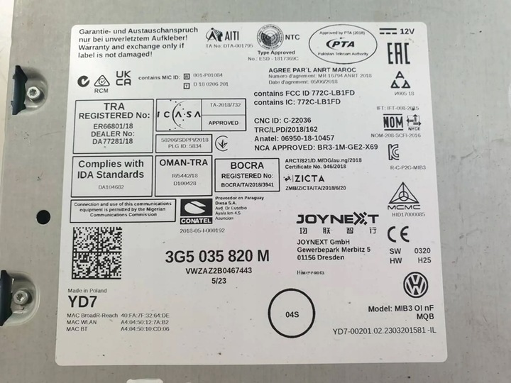 фото №6, Volkswagen taigo 2023r радіопрогравач навігація зчитувач