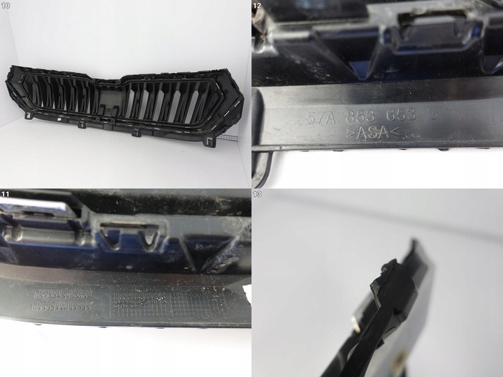 фото №11, Skoda karoq 57a рестайлінг 22- решітка радіатора решітка решітка w бампер перед камера