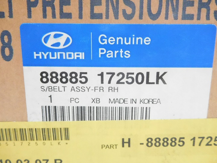 фото №14, Pas безопасности hyundai matrix 07 88885 17250lk 88885-17250lk