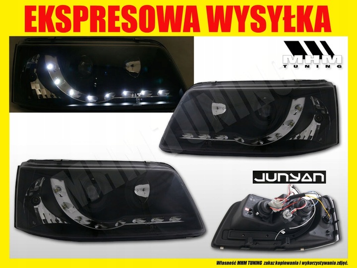 фото №3, Фара лампы kpl day line light led тюнинг vw transporter t5 7h multivan