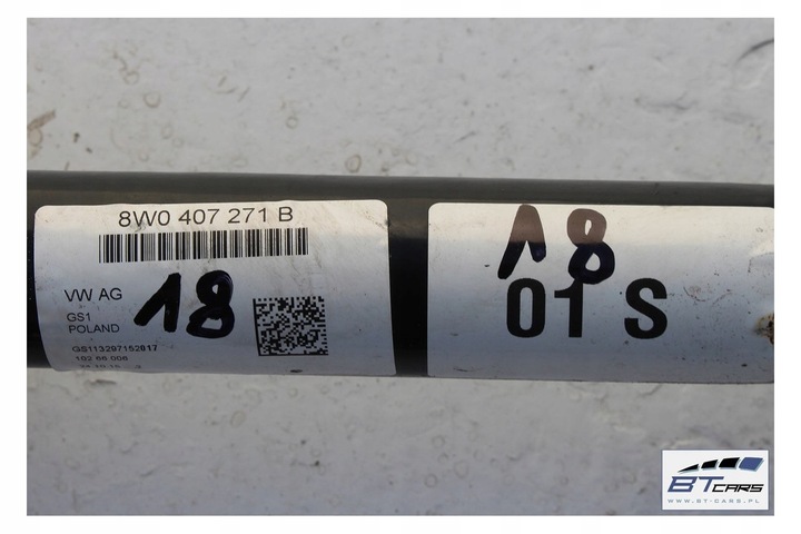 фото №10, Audi a4 a5 8w піввісь передня перед 8w0407271b 8w0 407 271 b b9 f5 8w0407271