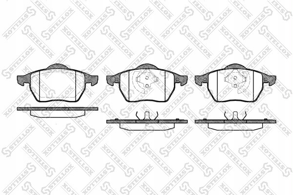 КОЛОДКИ HAM. ПЕРЕД Z NAKŁ. ANTYWIBR. AUDI A3 1.8T, VW GOLF III-IV/PASSAT 1.