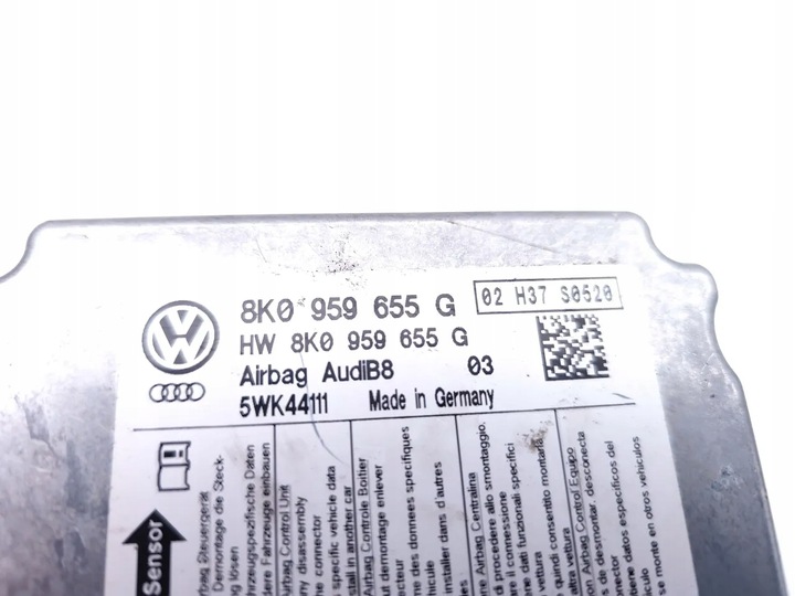 фото №7, Audi a4 блок керування / модуль подушка безпеки 2.0 tdi дизель 100kw 136 hp 8k0959655g