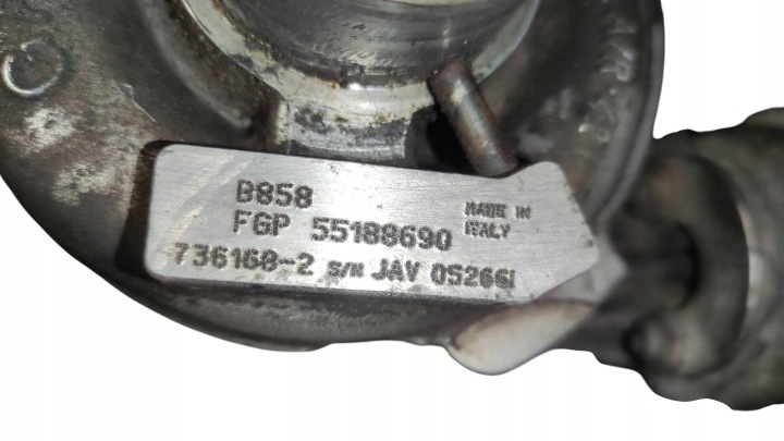 фото №11, Турбонагнітач турбіна fiat bravo ii stilo alfa 147 1.9 jtd 8v 55188690