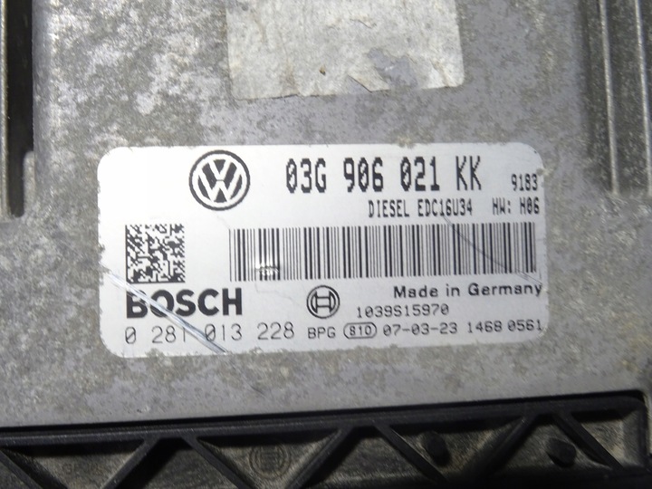 фото №10, Компьютер спидометр набор vw golf v 5 1k0 2.0 tdi bkd 03g906021kk 1k0920863b