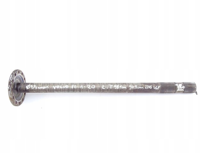 фото №1, Volvo fe fl 06- євро 5 піввісь лівий зад блокування 46 шліц 22,5