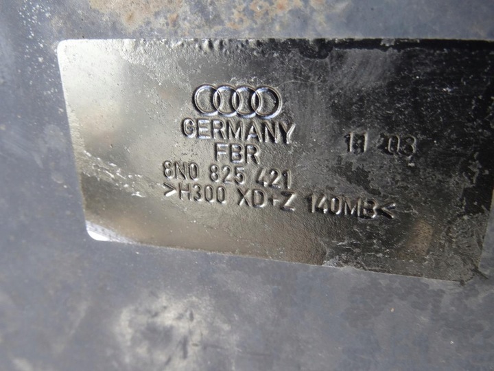 фото №7, Audi tt 8n плита защита двигателя pod двигатель нижняя 8n0825421