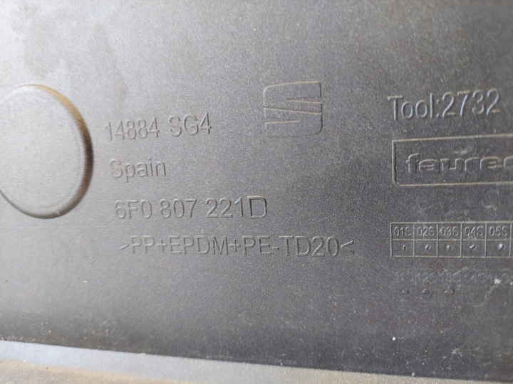 фото №6, Seat ibiza v 6f0 бампер перед 6f0807221 d