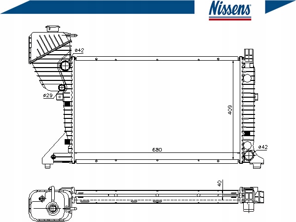 фото №2, Радіаторів води mercedes sprinter 4-t 413 cdi 4x4