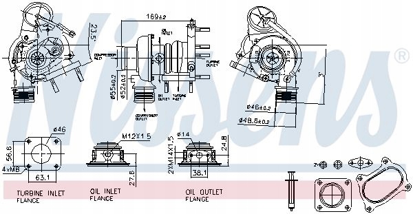фото №10, Turbosprężarka nissens 93424 55212917 alfa romeo fiat lancia opel