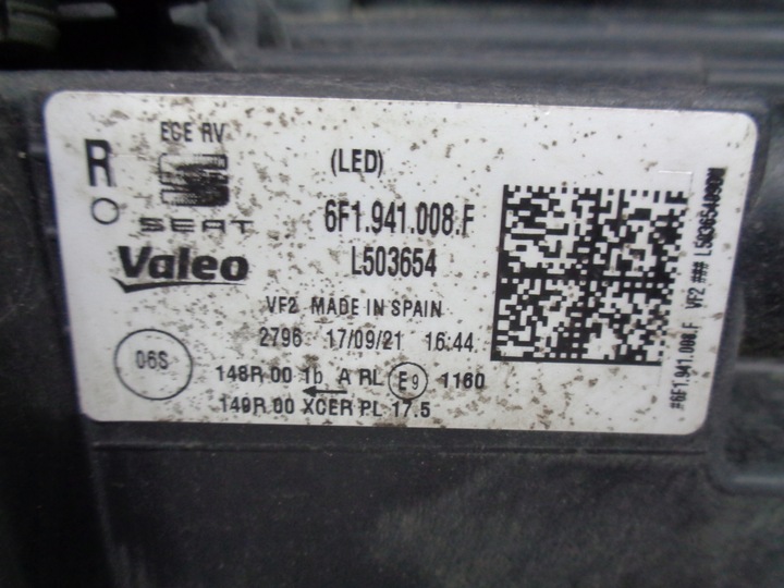 фото №8, Лампа права фара seat ibiza v arona 6f 6f0 рестайлінг повний led
