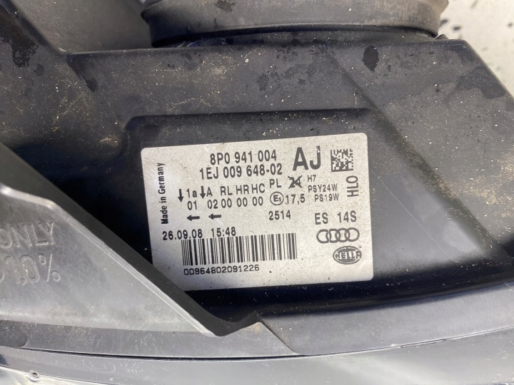 фото №8, Audi a3 8p рестайлінг фара праве перед 8p0941004aj