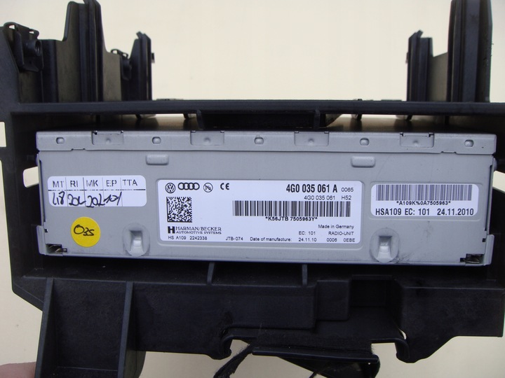 фото №5, Тюнер радио audi a6 c7 a7 4g 4g0035061a