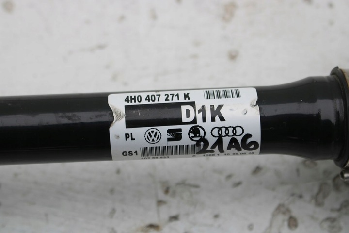 фото №7, Audi a6 a8 q5 полуось передняя перед 4h0407271k 4g 4h d4 2010-17 4h0 407 271
