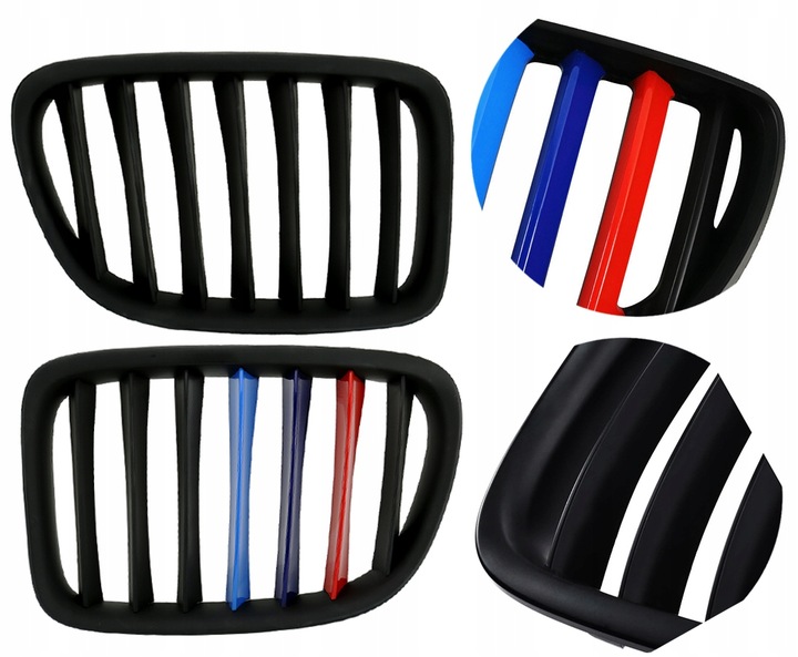 фото №8, Заглушка w переднє бампер решітка радіатора решітки радіатора bmw x1 e84 матові + malowanie m