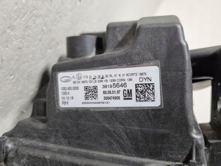 фото №13, Opel insignia b ii лампа правая полный led фара