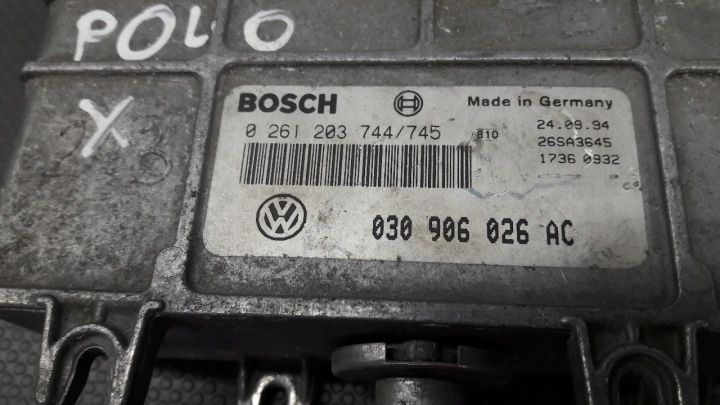 фото №12, 0261203744 компьютер двигателя vw polo iii 1.0 b