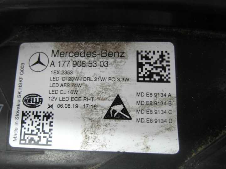 фото №9, Mercedes a класс 177 a177 полный led bdb фара передняя левая
