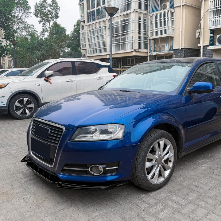 фото №8, Накладка бампера audi a3 8p чорний блиск спліттер спойлер