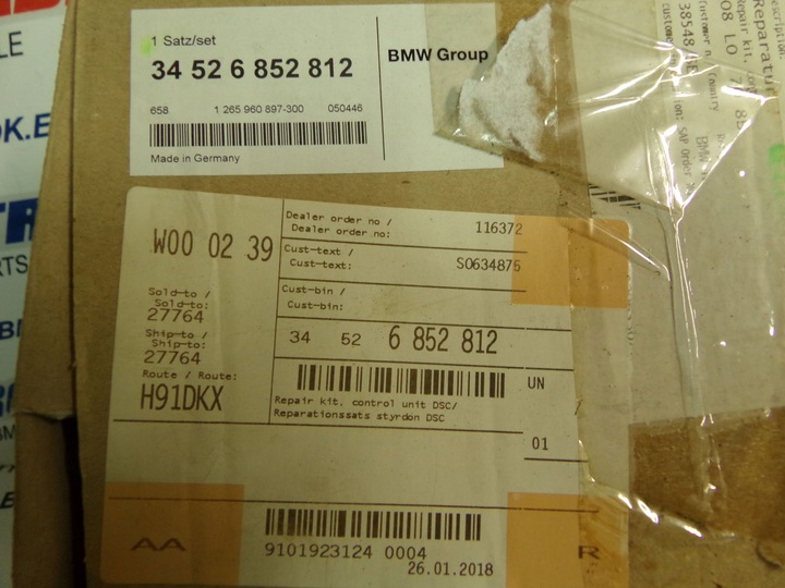 фото №6, Bmw 5 f10 f11 6 f12 f13 блок керування насоса dsc новий 6852812