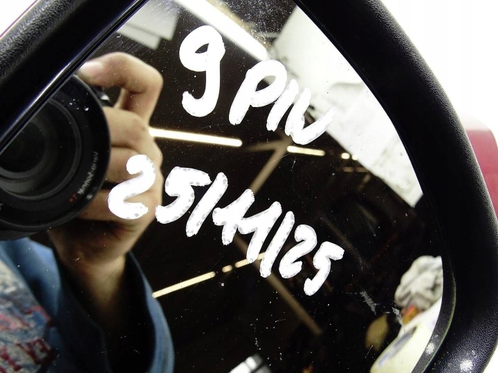 фото №6, Зеркало дверь внешние левое ford mondeo mk5 v st ruby red 9 pin