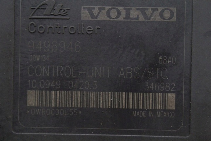 фото №8, Блок керування abs 9496946 volvo s80 1 i 2.8 t6 biturbo 272 km 98-06