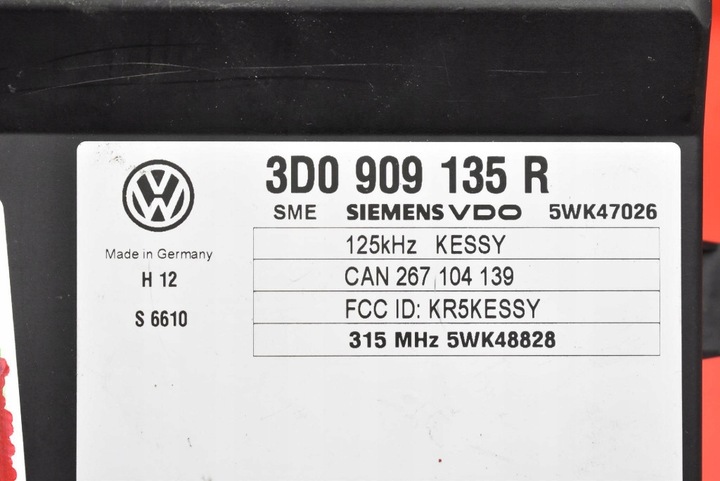 фото №7, Блок керування модуль kessy 3d0909135r bentley continental 1 i gt 6.0 w12 560 km