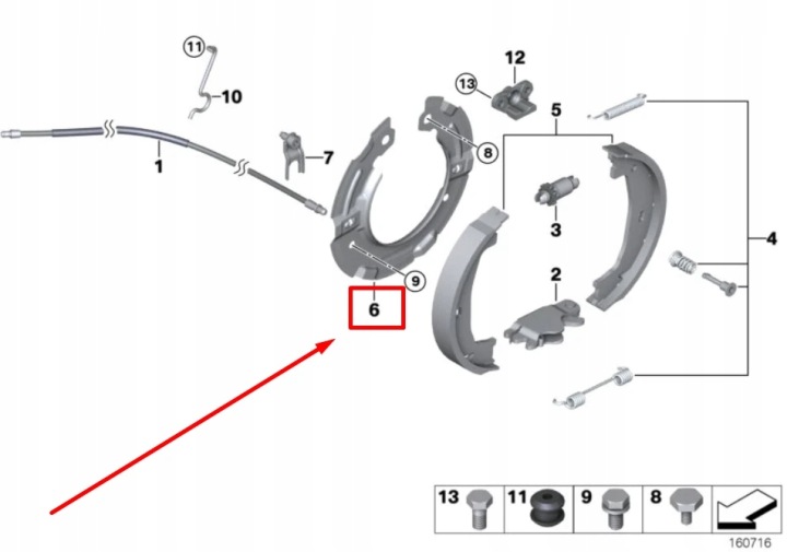 фото №9, Bmw x1 e84 кольцо поддерживающий szczękę тормозная 6787315 34206787315