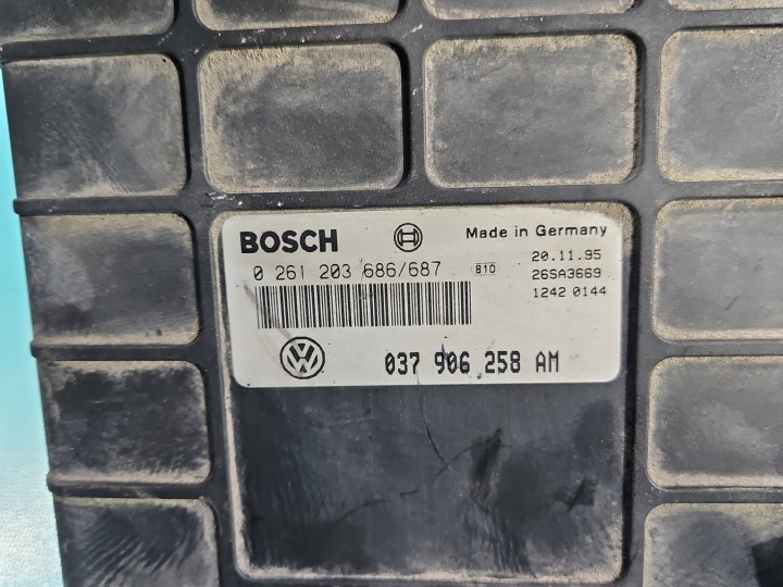 фото №7, Блок керування двигуном (ecu) 0261203686 037906258am vw passat b4 1.6 8v wielopunkt