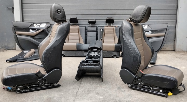 фото №5, Сидіння диван обшивки mercedes gle w167 купе підігрів вентильовані v167