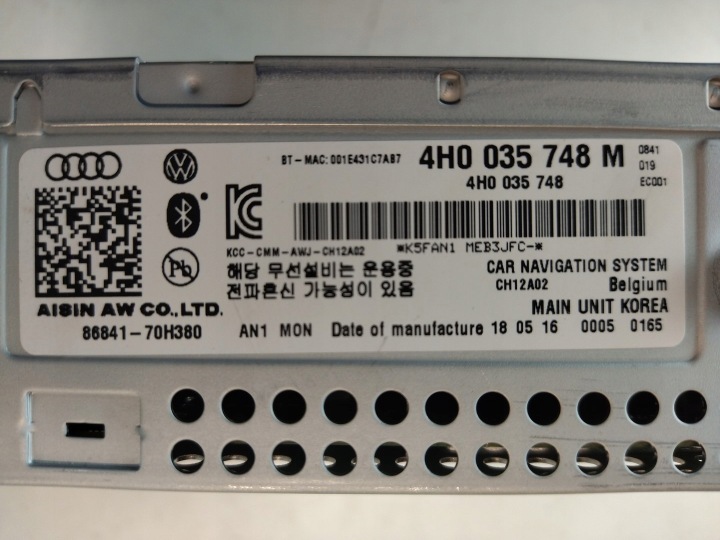 фото №7, 4h0035748m модуль high mmi 3g+ audi a8 d4 4h