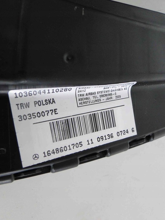 фото №7, Mercedes ml w164 164 рестайлінг подушка бокова подушка безпеки