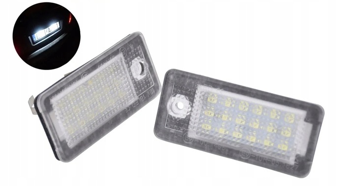 фото №1, Подсветка номерного знака led a3 a4 b6 b7 a6 c6 a8 q7