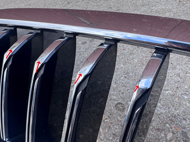 фото №12, Bmw 5 g30 g31 g38 lci 20- решітка решітка радіатора камера бампер передній рестайлінг