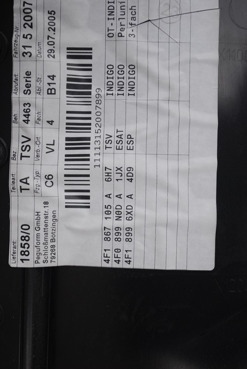 фото №4, Обшивки дверь indigo a6 c6