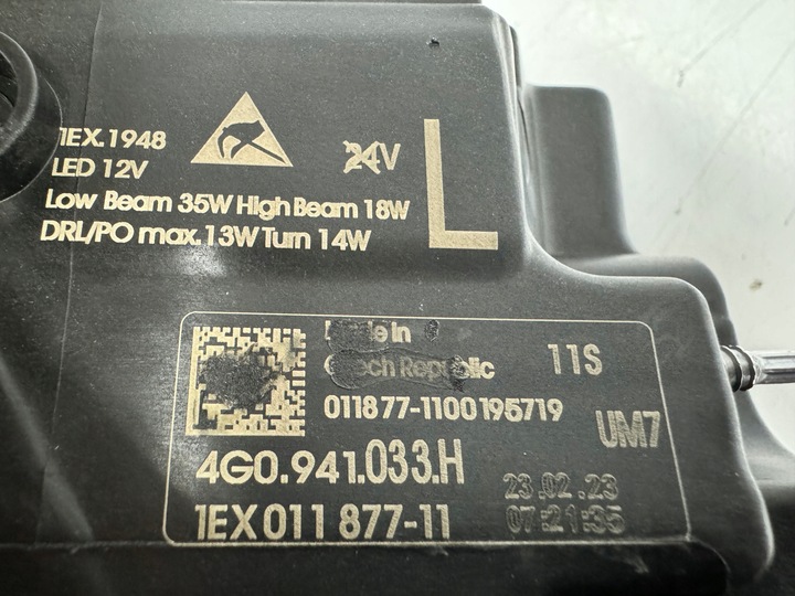 фото №14, Audi a6 c7 4g0 рестайлинг полный led лампа левая правая