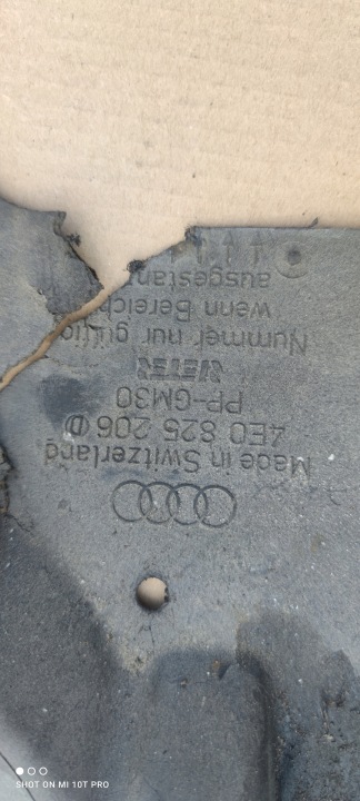 фото №11, Захист плита шасі права audi a8 d3 4e0825206d