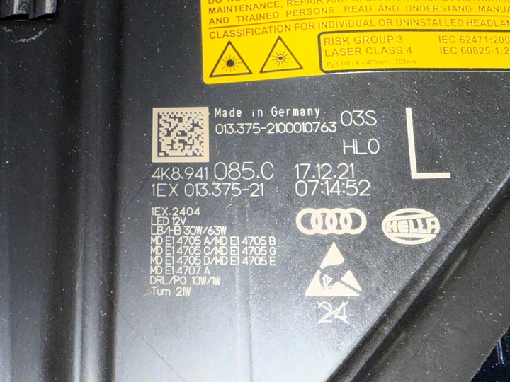 фото №11, Audi rs7 rs6 s7 laser лампа ліва права комплектна демонтаж стан ідеальний !!!