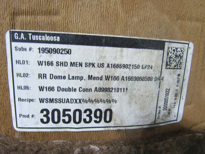 фото №7, Mercedes-benz ml w166 2013 стеля