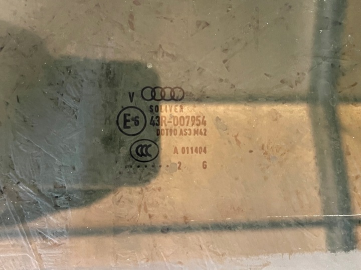 фото №2, Стекло дверь левый зад audi a7 4g 2012 оригинальный номер