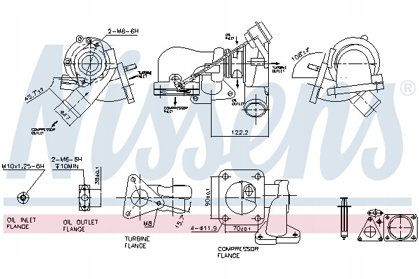 фото №13, Turbosprężarka ford transit 2006- 2.4 tdci 100/115