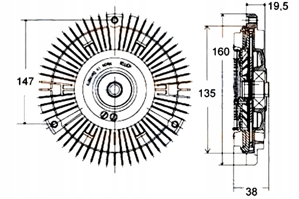 фото №2, Сцепление вязкостный mercedes sprinter 208-216 308-3