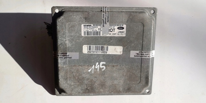 фото №7, Комп'ютер ecu ford fiesta s118107002 оригінал