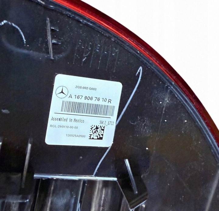 фото №14, Mercedes w167 gls рестайлинг лампы фара зад a1679067510 a1679067610 a1679067810