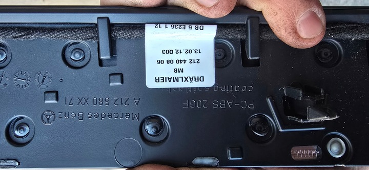 фото №7, Mercedes w212 ґрати повітропровід середній декор a212680xx71