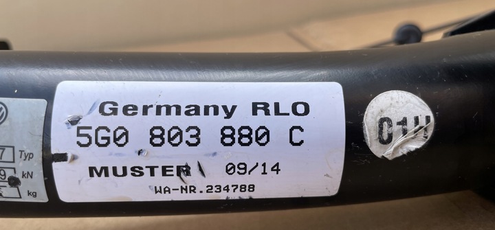 фото №8, Hak буксирувальний установка vw golf 7 vii 5g0803880c новий оригінал
