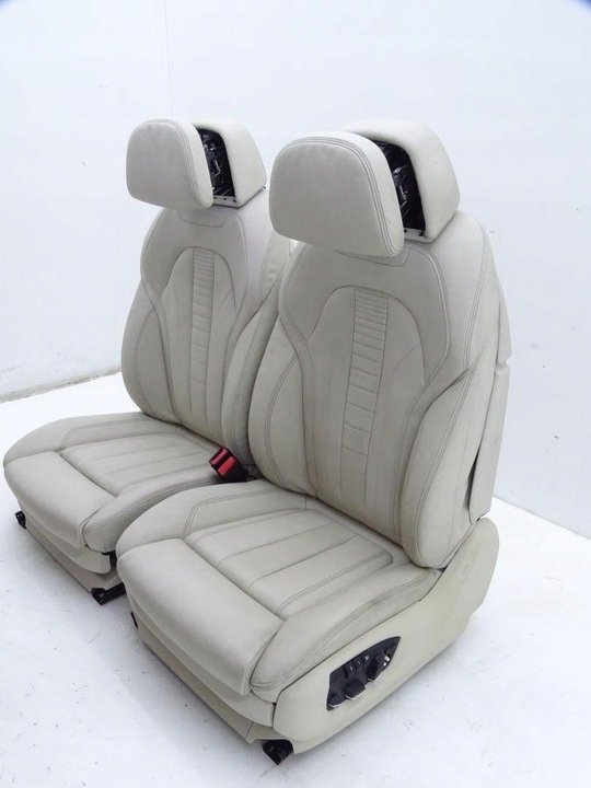 фото №6, Bmw x5 f15 13-18 сиденья комфорт диван бежевая кожа европа 5 человек 40km